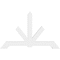 Ekena Millwork Vanguard Architectural Grade PVC Gable Bracket, 84"W x 52 1/2"H x 4"D x 6"F, 15/12 Pitch GBP084X53X0406VAN00 - alternate 3